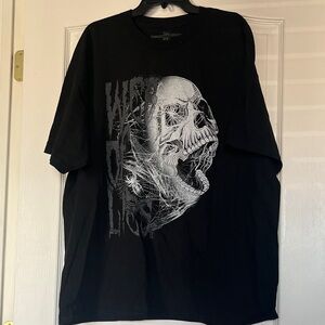 Black Skull Web of Lies XXL Graphic Inner Demon T-Shirt